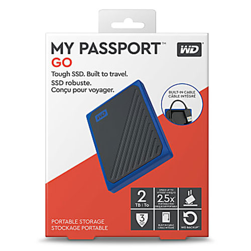 Western Digital My Passport Go 2TB Portable SSD Drives in Bangladesh