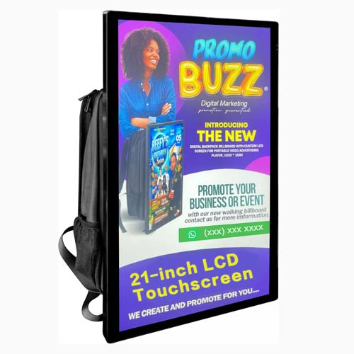 Nerox NB21A 21.5 inch Human Android Walking Backpack Advertising Machine LCD Display in Bangladesh