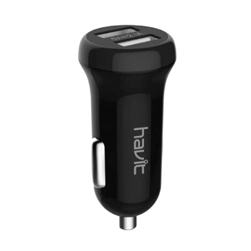 Havit CC8801 2.1A Dual USB Black Car Charger Price in Bangladesh