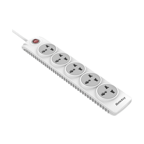 Huntkey SZN501 3 Pin 5 Port 3 Meter White Power Strip Price in Bangladesh