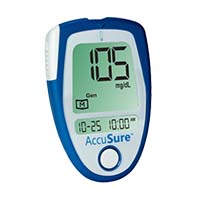 AccuSure Blue Blood Glucose Monitor