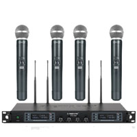 Phenyx Pro PTU-7000-4H Quad UHF Wireless Microphone System