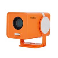 Dess T1 Orange White Outdoor Portable Mini 4K Projector