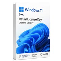 Microsoft Windows 11 Pro Retail Lifetime License KEY